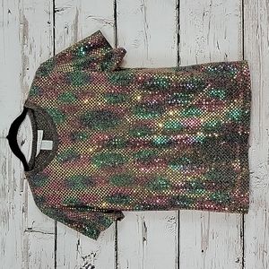 Brenda Goode Sequined Rainbow Top
